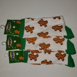 Peeps Gingerbread Man Socks